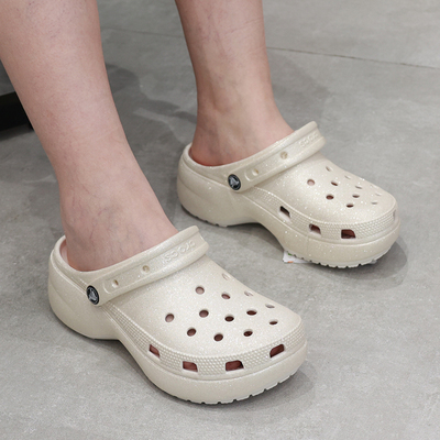 CROCS洞洞鞋云朵闪耀凉鞋