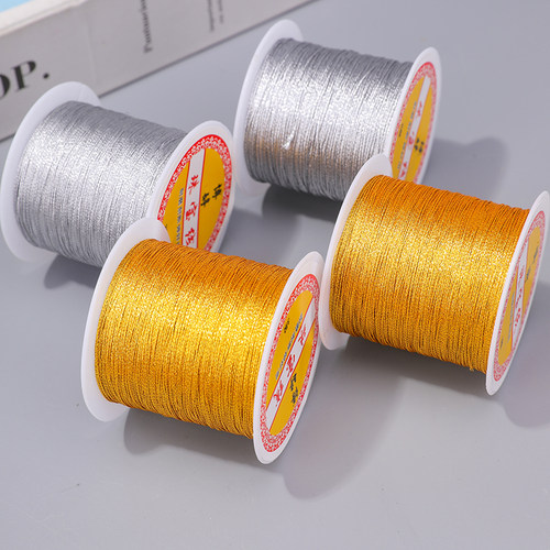 金丝银丝线手工编织3股绕线材料