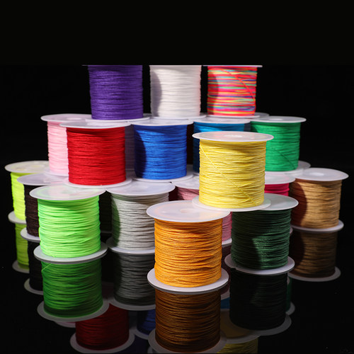 71号玉线45米 编织线加密0.4mm佛珠线穿珠蜜蜡手链项链吊坠绳线材