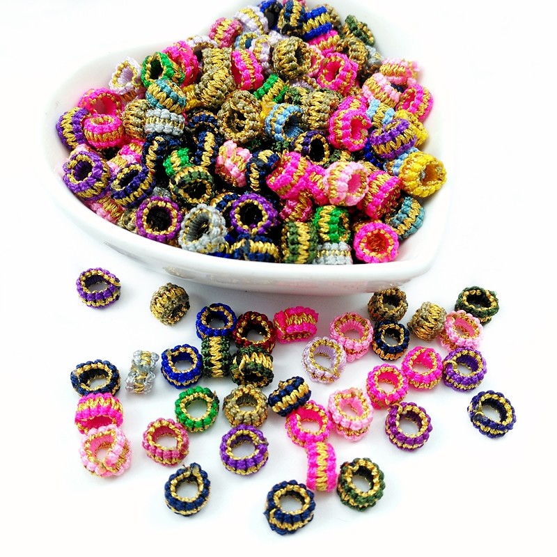 夹金线扣 DIY菠萝圈小线球圈线扣龙结手工饰品礼品挂件间隔搭配件