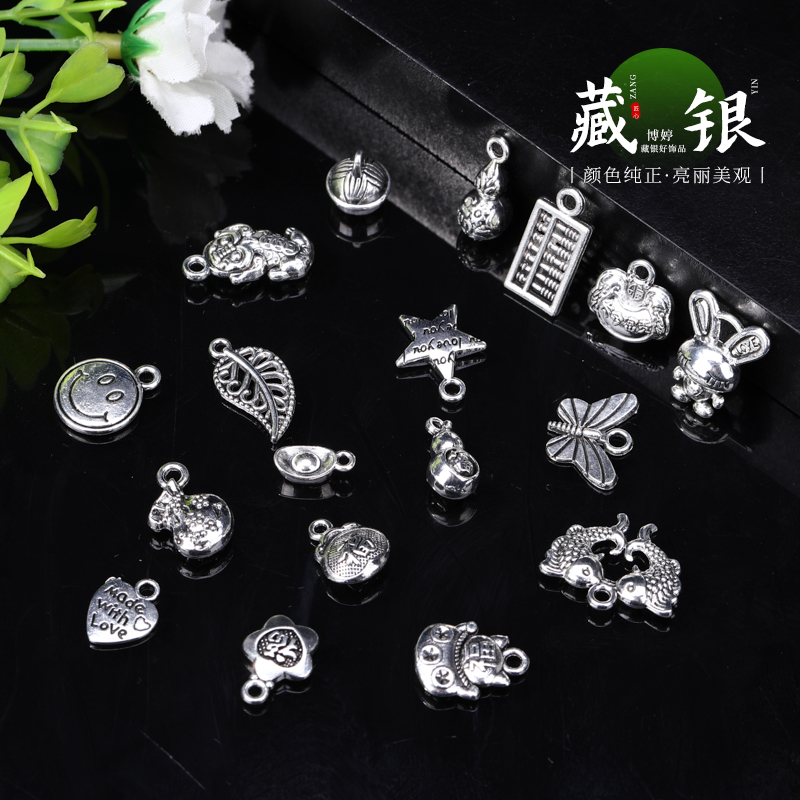 藏银小吊坠银葫芦博婷饰品