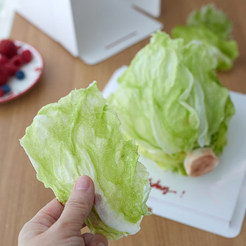 包邮佳妍同款网红烘焙蛋糕装饰ins风威化纸生菜生财发财生日插件