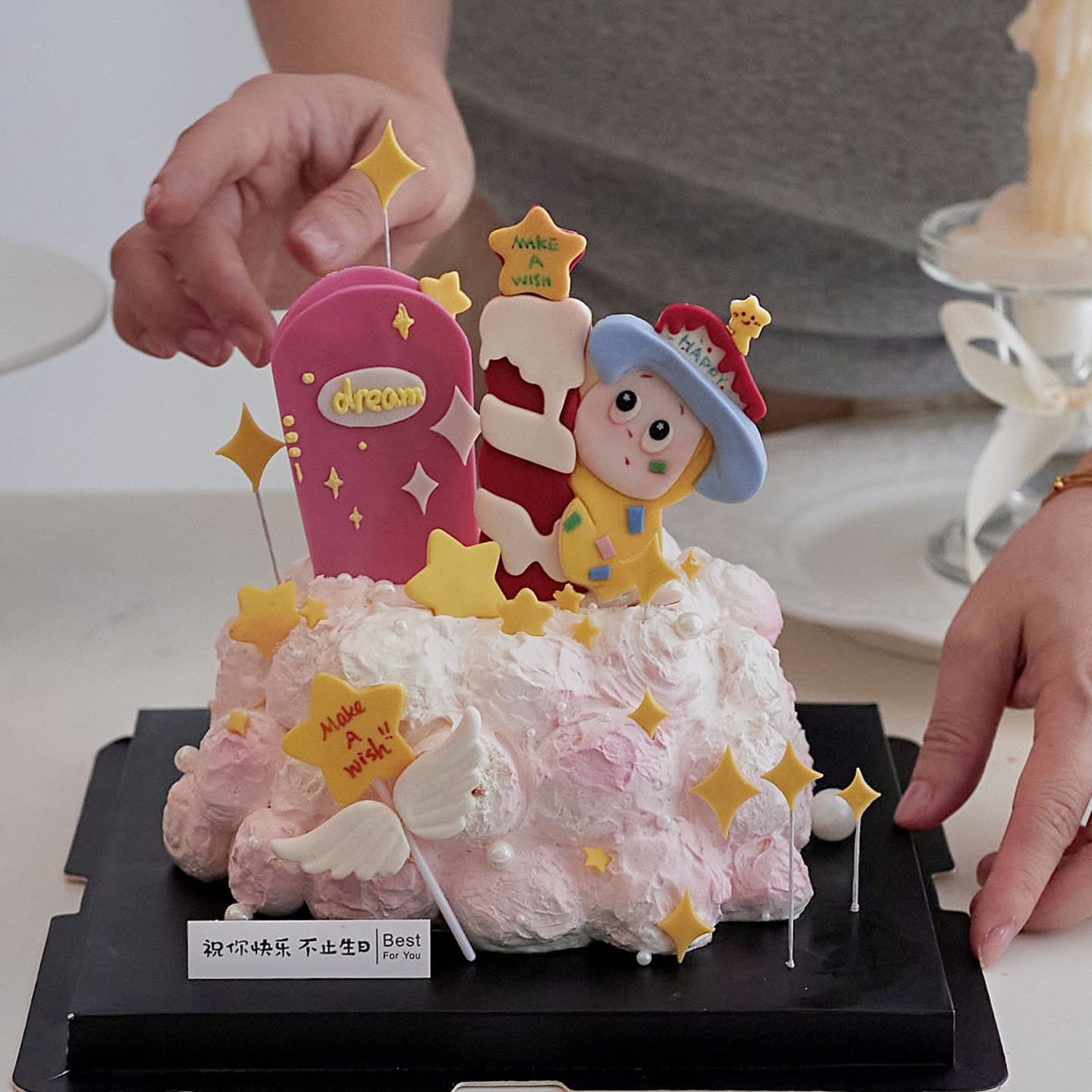 包邮网红烘焙卡通生日蛋糕装饰模具可爱星星人翻糖饼干塑料切模