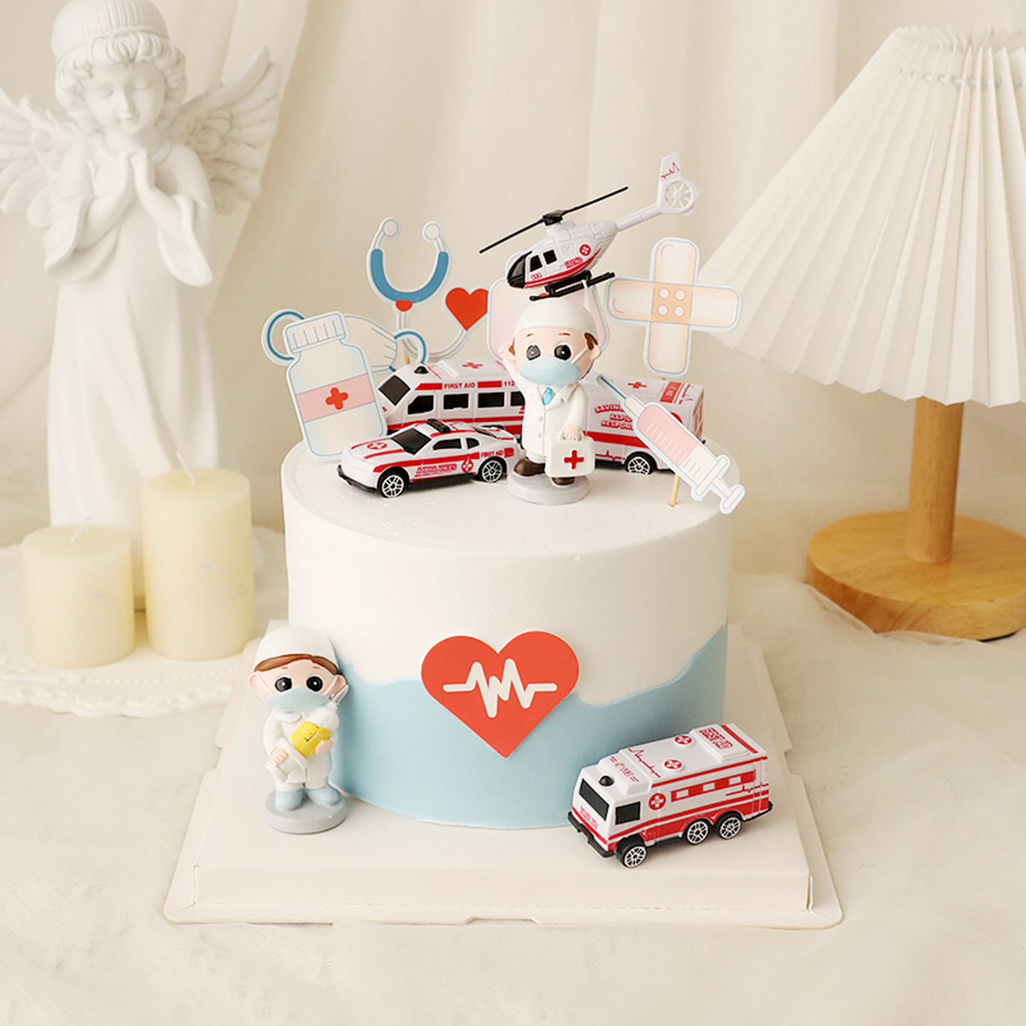 烘焙蛋糕装饰摆件救护车819医师节医生护士白衣天使节日插卡插件,节庆用品/礼品,蛋糕/烘焙装饰用品,淘宝优惠券,粉丝福利购,淘宝优惠卷