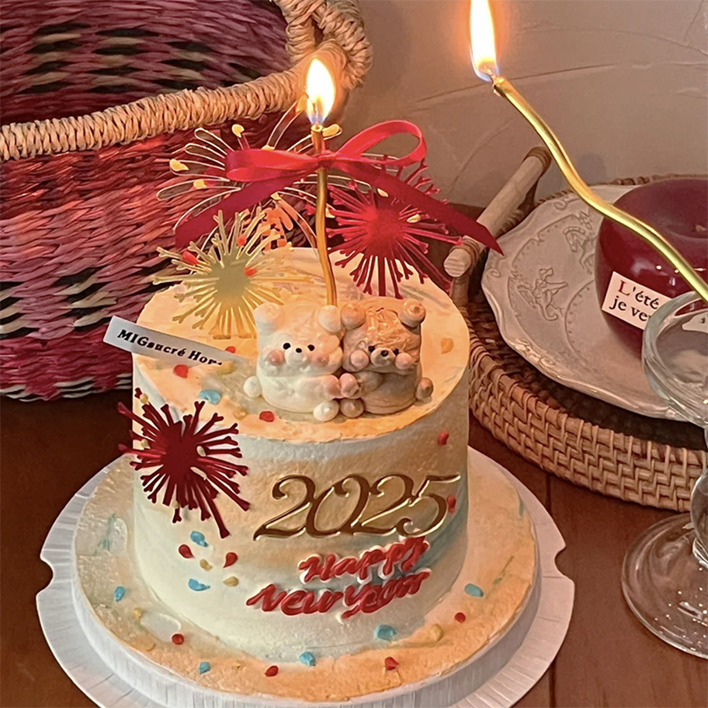 网红春节跨年元旦烘焙蛋糕装饰插件亚克力2025礼花套装氛围插牌,节庆用品/礼品,蛋糕/烘焙装饰用品,淘宝优惠券,粉丝福利购,淘宝优惠卷