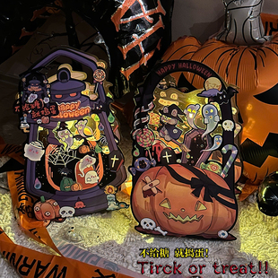 抱抱酱同款网红万圣节投影鬼影马灯南瓜蛋糕包装盒蛋糕桶烘焙包装