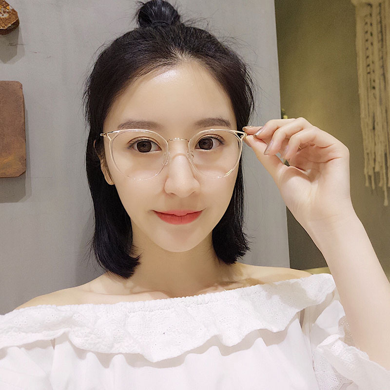 文艺近视复古超轻圆形眼镜架