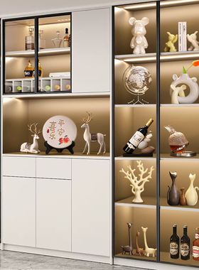 轻奢高档酒柜装饰摆件现代家居客厅玄关餐边柜电视柜乔迁新居礼物