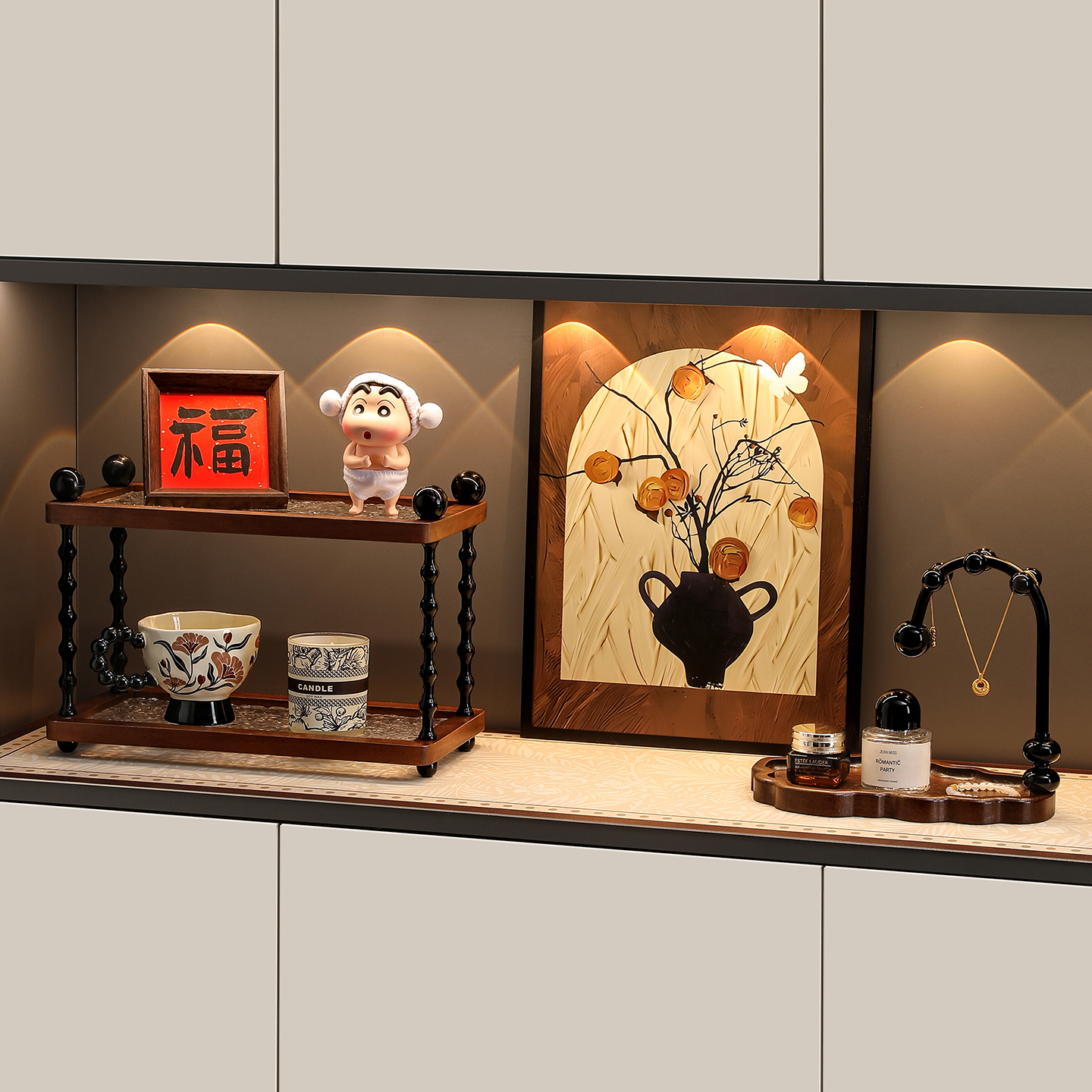 中古风钥匙收纳玄关乔迁新居装饰