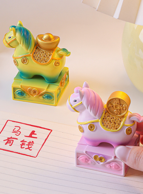 创意马年吉祥玉玺桌面摆件