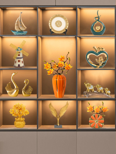 现代简约风入户玄关工艺品摆设品客厅轻奢电视柜红酒柜装饰品摆件