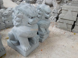 北京獅青石獅鎮(zhèn)宅傳統(tǒng)風(fēng)水?dāng)[設(shè)原石獅子惠安石雕整石復(fù)古北獅一對