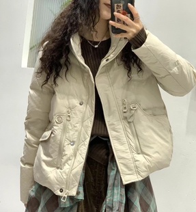 2024新款爆款羽绒服女韩版时尚显瘦小个子欧货白鸭绒保暖短外套潮