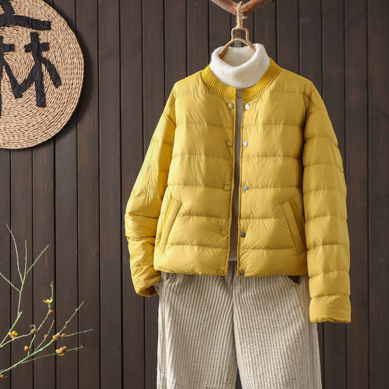 羽绒服女款百搭时尚潮流90白鸭绒