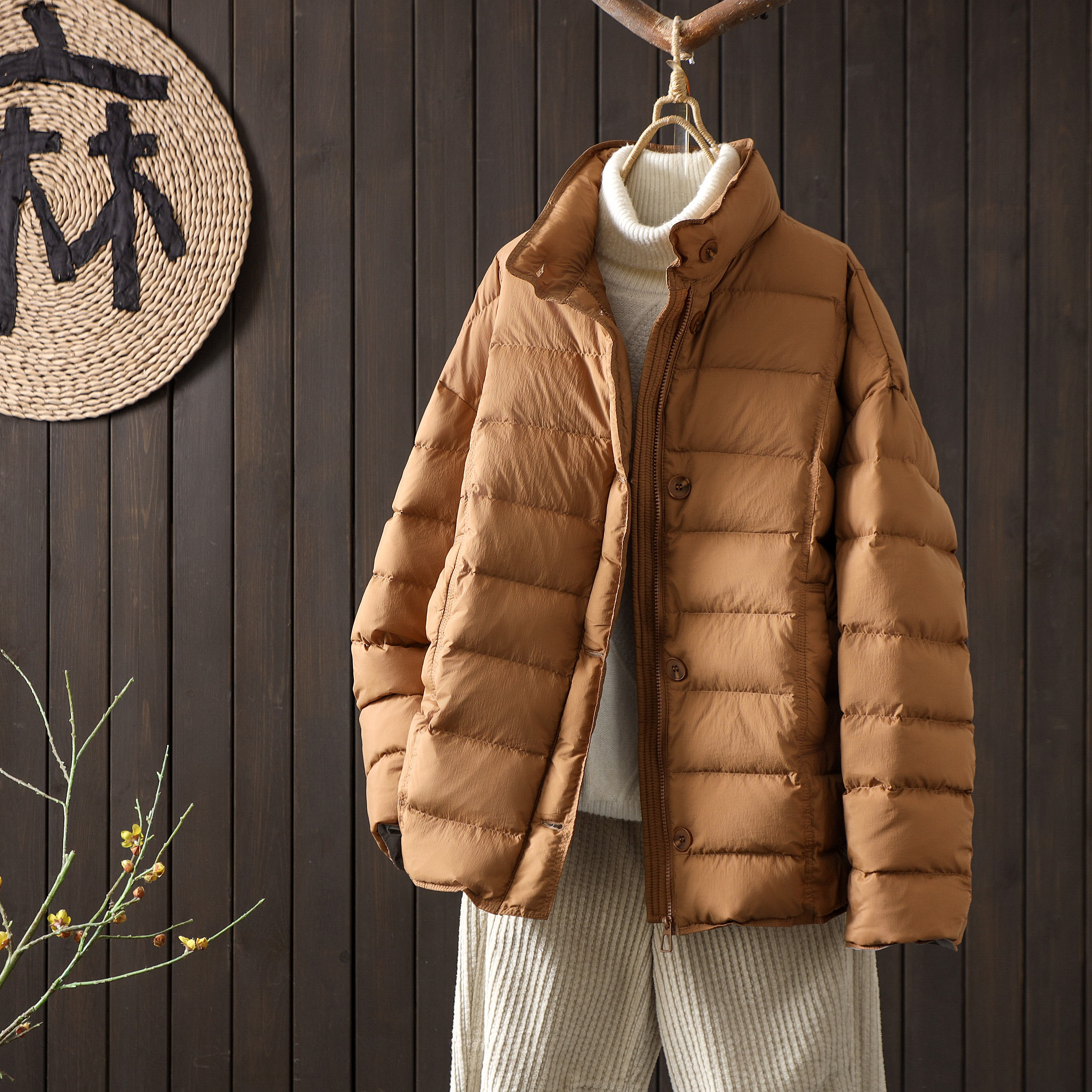 女装时尚百搭通勤羽绒服