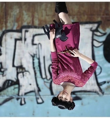 特！包邮 以前39复古玫红蕾丝拼接针织裙这个要买的 特别美！