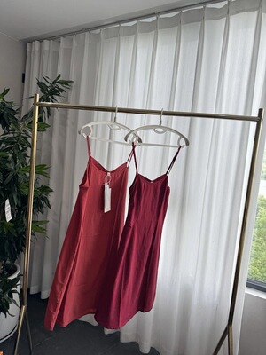 包邮 文艺风格！外穿内搭衬裙聚酯纤维超薄清爽透气衬吊带裙女士