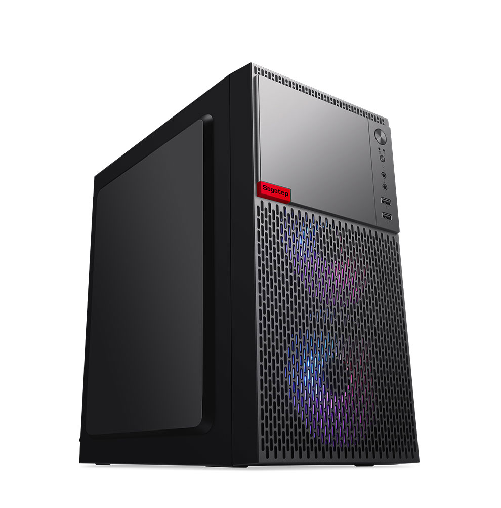 鑫谷坚果w3桌面台式电脑小机箱m-atx中小主板背线家用游戏mini机