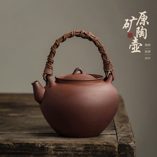 高档陶瓷陶壶泡茶壶家用中式 煮茶壶烧水壶单壶新款 焖茶壶养生茶壶