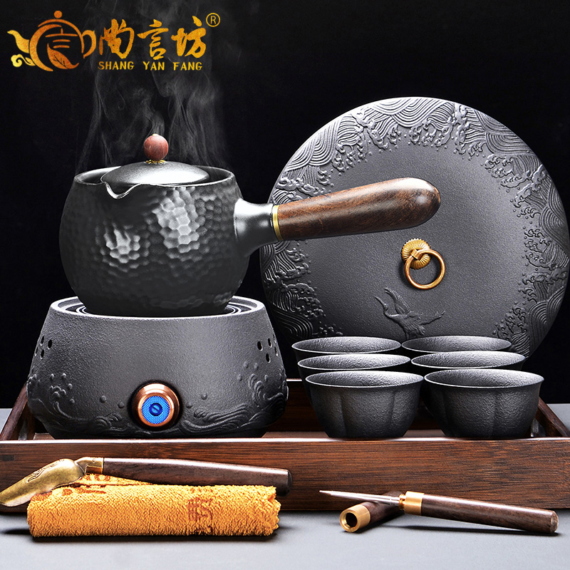 煮茶壶罐罐茶煮茶器甘肃套老式网红小型陶瓷煮茶炉电陶炉家用茶壶