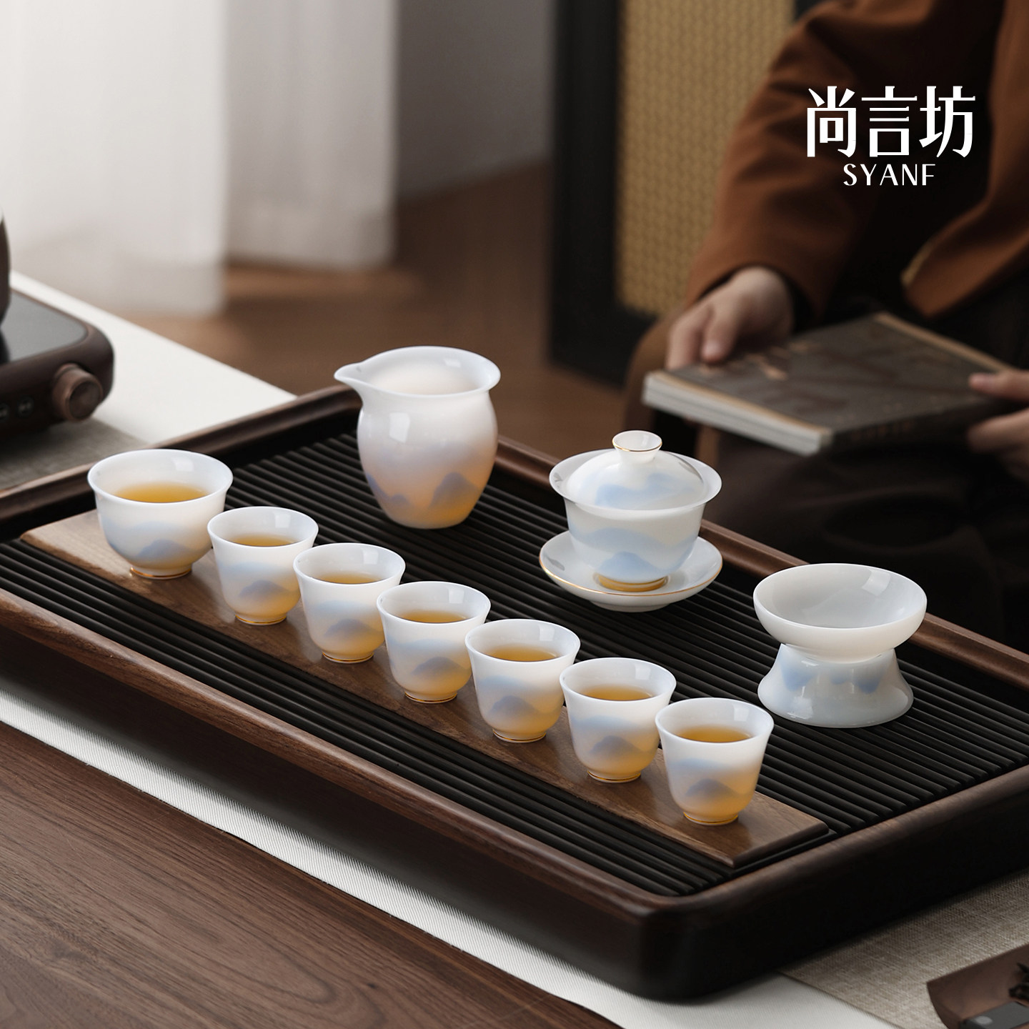 德化白瓷功夫茶具套装2026新款家用轻奢高档泡茶专用茶具送礼礼物