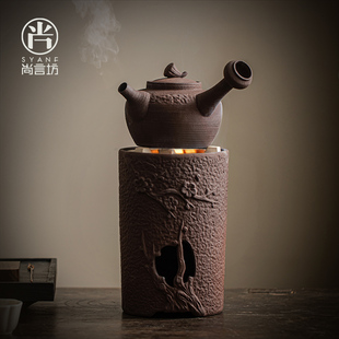尚言坊严选木炭炉围炉煮茶烧烤火炉陶土碳炉泥炉家用户外一套老式