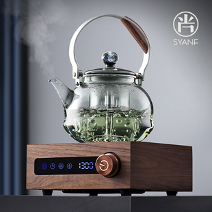 办公室玻璃茶壶耐高温 电陶炉烧水壶玻璃家用煮茶器煮茶炉茶具套装