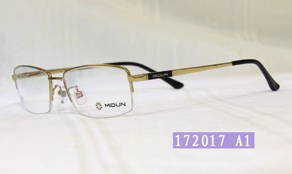 米顿眼镜 纯钛眼镜 近视镜架 眼镜框 半框款 172017
