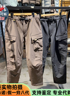 Timberland添柏岚男子户外防泼水加绒保暖宽松休闲工装长裤A2QBG