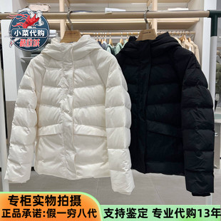 LACOSTE法国鳄鱼女士休闲运动时尚百搭连帽鹅绒羽绒服外套BF2513