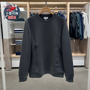 LACOSTE法国鳄鱼2026春夏男装休闲宽松落肩袖拼接圆领卫衣SH0848