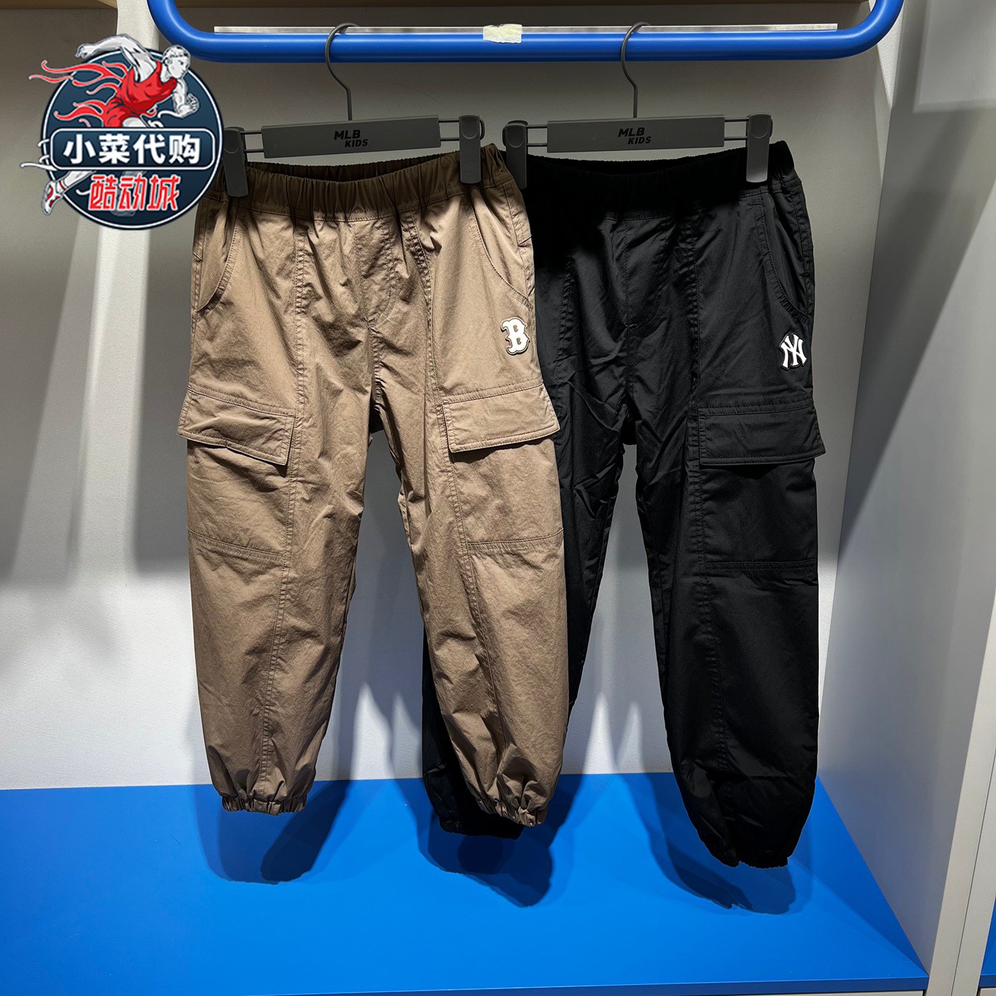 MLB男女童裤户外休闲裤加绒长裤