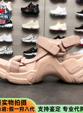 Skechers斯凯奇 女鞋时尚复古增高厚底老爹鞋魔术贴休闲凉鞋69312