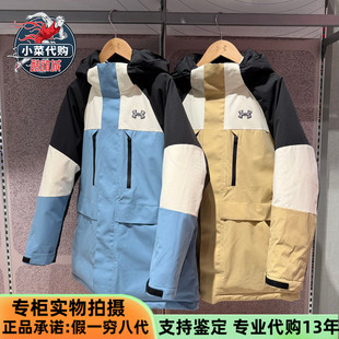 安德玛儿童UA童装2025款男女中大童保暖连帽羽绒服夹克254106349