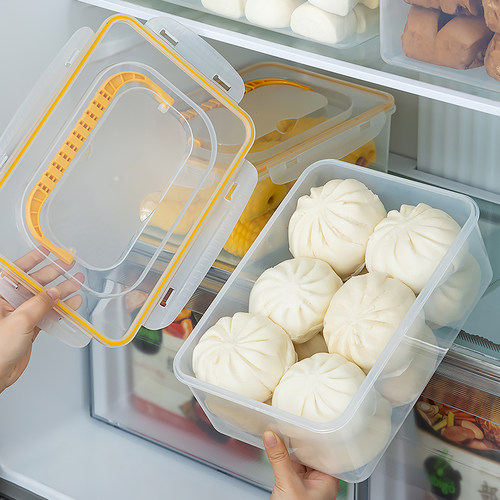 面包馒头保鲜盒子冰箱专用收纳盒