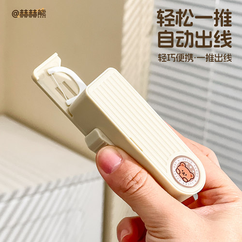 便携式牙签牙线收纳盒自动弹出牙签筒高颜值家用高档食品级材质