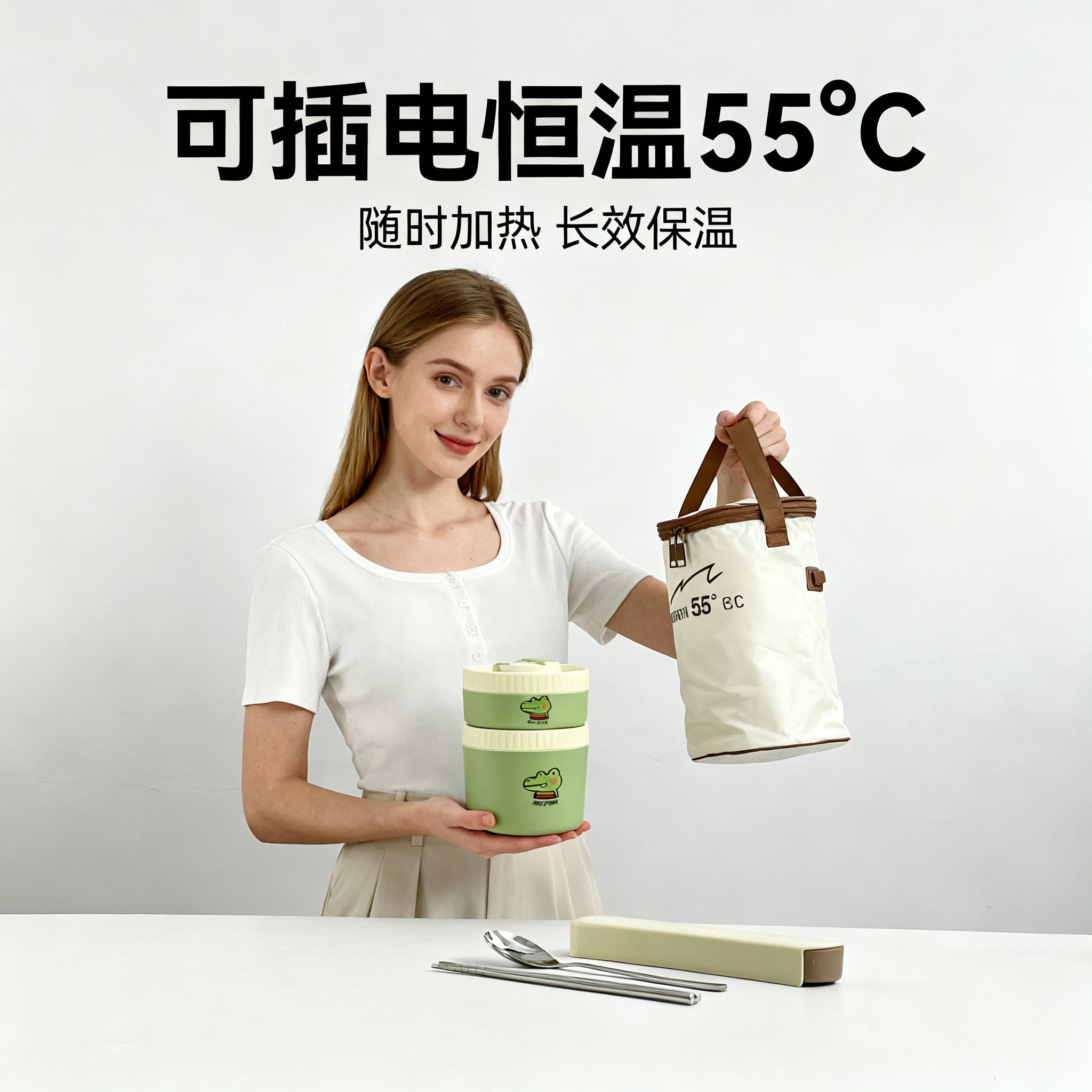 316不锈钢保温饭盒汤碗可微波炉加热便当盒上班族学生多层饭盒