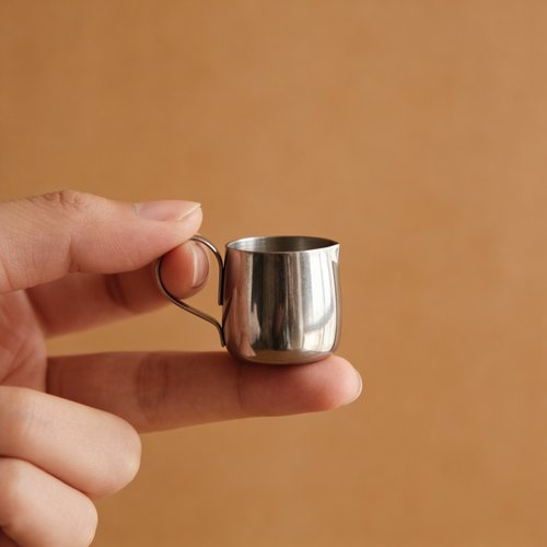 迷你奶杯304不锈钢食品级耐摔婴幼儿辅食咖啡拉花户外露营1个装