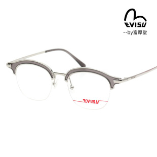 1092 6008 1101 日本潮牌惠美寿复古金属板材半框镜架6007 EVISU