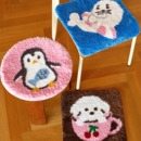 原创可爱坐垫簇绒植绒防滑四季 BLEU ZOO ROSE 办公室椅垫ins