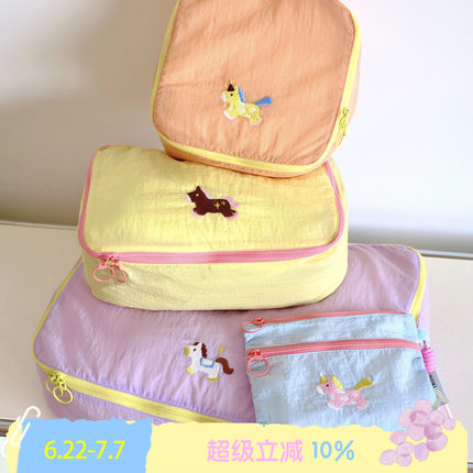 BLEU et ROSE【Little Pony】旅行洗漱包化妆包行李衣服收纳防水