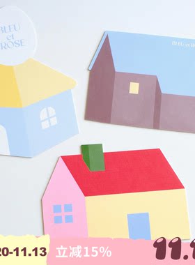 BLEU et ROSE【奇妙屋】创意鼠标垫可爱餐垫高颜值防滑桌面房子