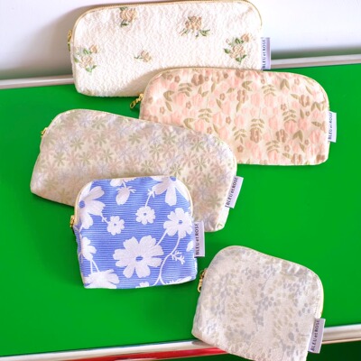 BLEU et ROSE【My oyster】多层首饰包收纳袋水晶串珠包旅行便携