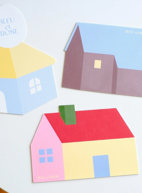 BLEU et ROSE【奇妙屋】创意鼠标垫可爱餐垫高颜值防滑桌面房子