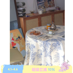 去野餐吧 BLEU ROSE 田园餐布复古韩系ins桌布野餐 自制法式