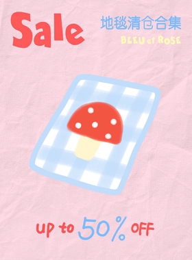 BLEU et ROSE【地毯折扣】清仓低至5折柔软ins地毯毛绒客厅仿羊绒