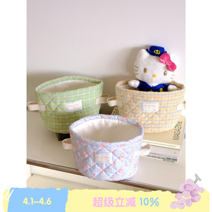 BLEU ROSE 碎花控 原创设计玩具零食篮可折叠杂物收纳筐家用