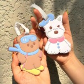 ZOO ROSE 卡通行李牌旅行出差飞机行李箱托运防丢挂牌 BLEU