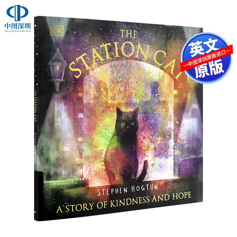 英文原版 DK 车站猫 给予善良与希望的力量 正能量故事图画书 亲子教育 帮助他人的自豪 The Station Cat 激励奋发绘本