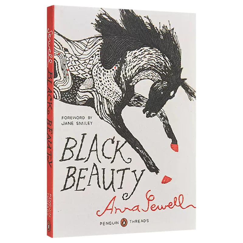 英文原版 黑骏马 毛边书 Black beauty 世界经典文学名著小说 儿童青少年中小学生课外英语读物 Anna Sewell 安娜塞维尔